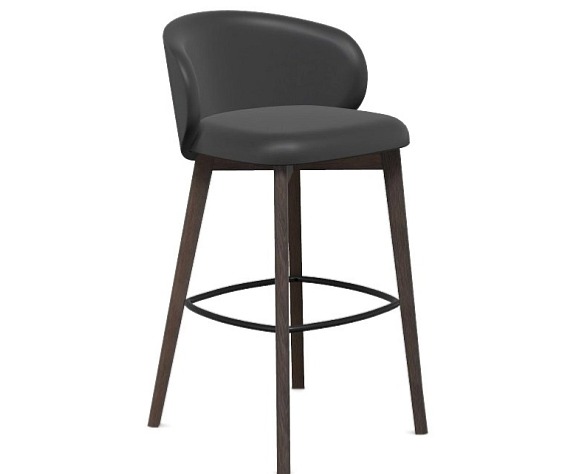 Barová židle Tuka, dřevo, výška sedu 76 cm, CB1998