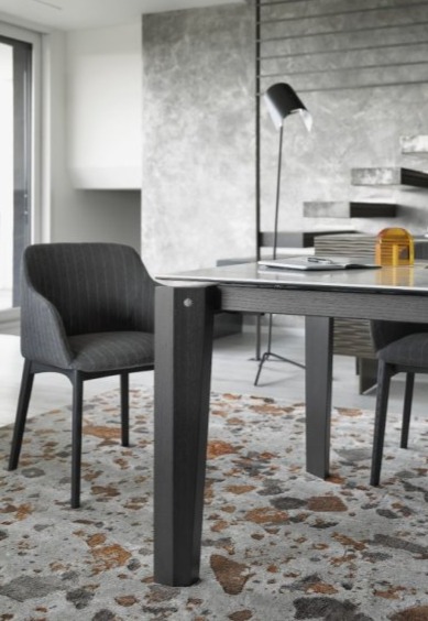 Rozkládací jídelní Alpha, sklokeramika, sklo, CS4120-LV