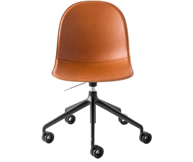 Pracovní židle Academy, kov, regenerovaná kůže, CB1695-LHS