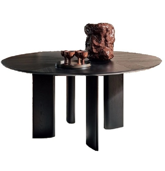 Kulatý stůl Sandy, intarzovaná dýha, Ø140 cm, CS4156-FD 140