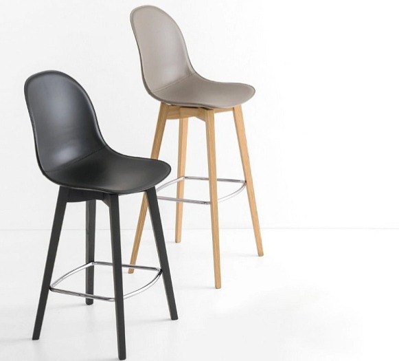 Barová židle Academy, dřevo, umělá kůže, v.sedu 66 cm, CB1672-EK