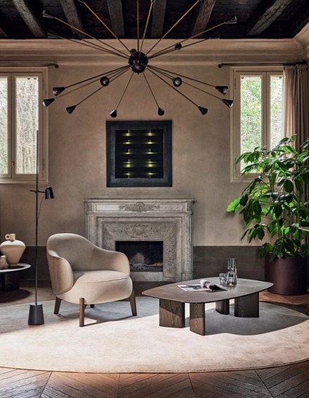 Křeslo Holly Fab, látka, kůže, CS3463-DTP1000 MTO