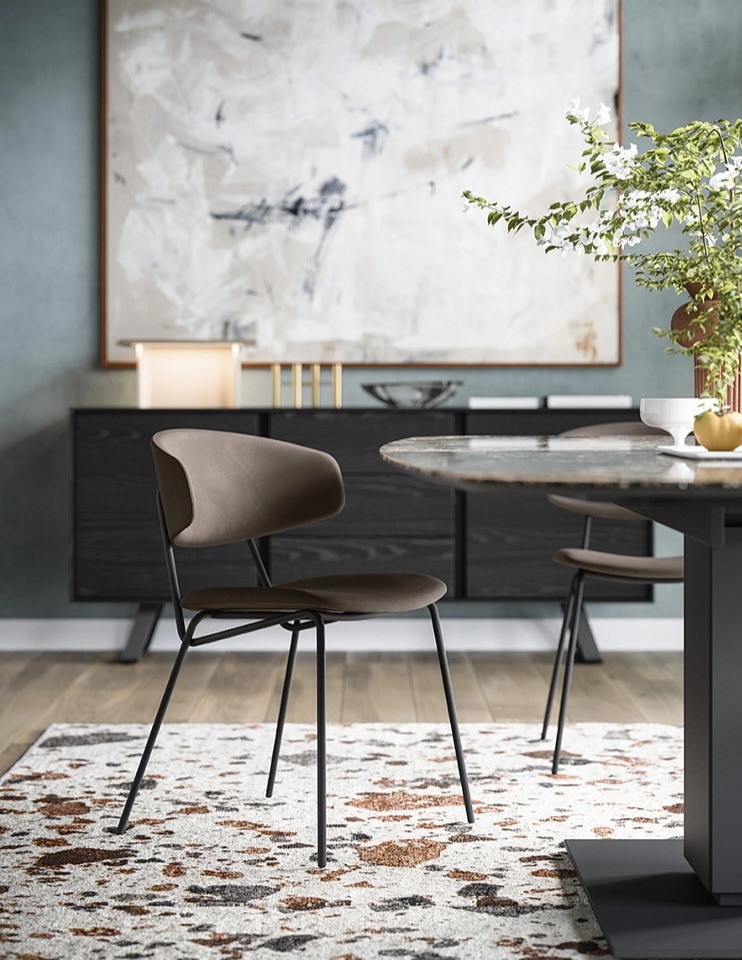 Židle Sophia, kov, umělá kůže Vintage, CS1890-V