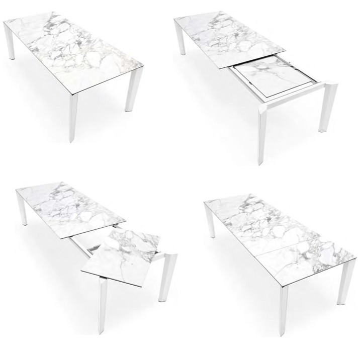 Rozkládací jídelní stůl Delta Ceramic, CS4097-R