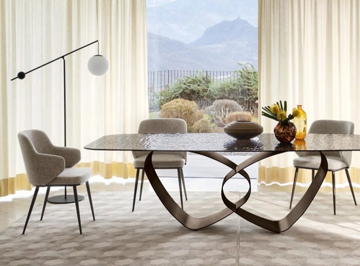 Jídelní židle područky Foyer, kov, variabilní potah, CS1897-MTO