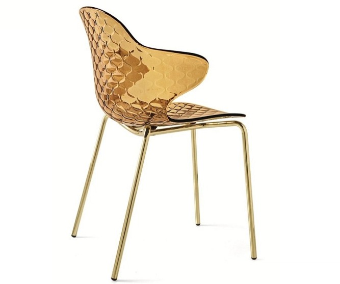 Židle Saint Tropez, kov, plast, CS1845