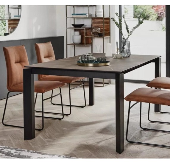 Jídelní židle Maya, kov látka, umělá kůže, CB1913