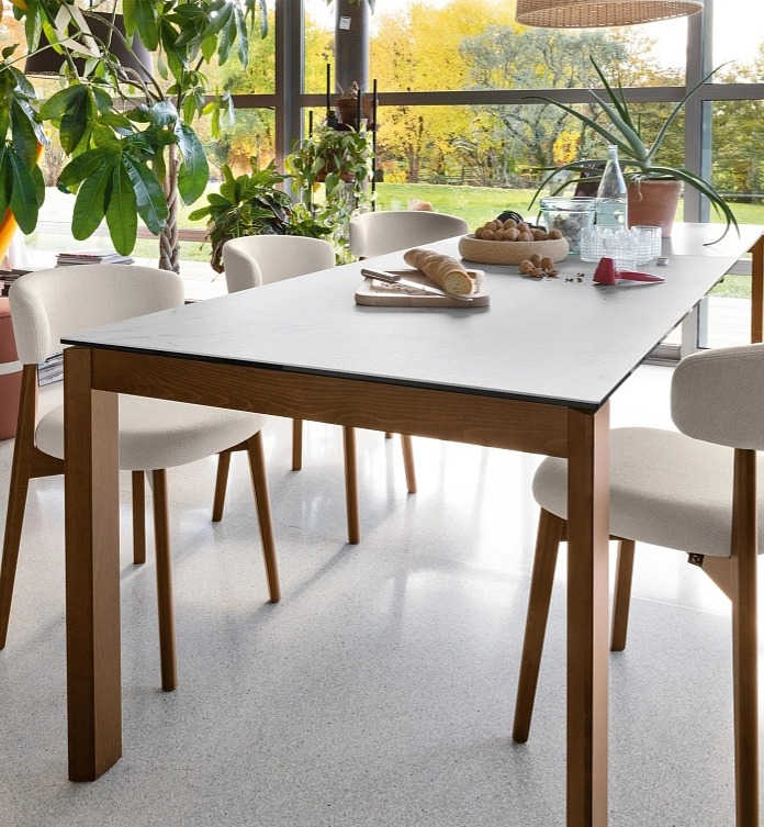 Rozkládací stůl Eminence, dřevo/dřevo, CB4724-R