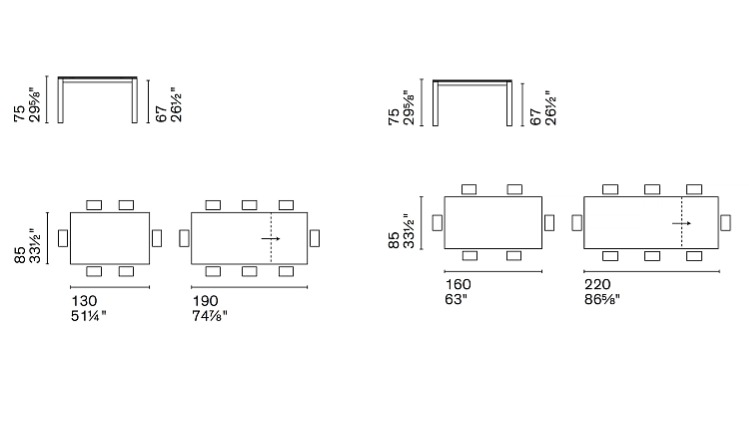 Rozkládací stůl Duca Ceramic, CS4089-MV