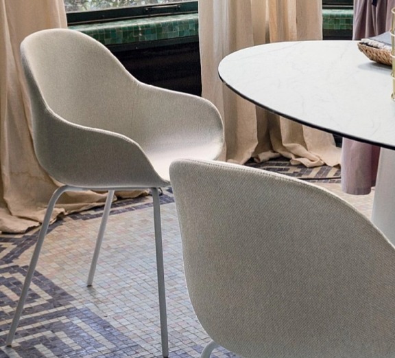 Židle s područkami Academy, látka, kov, CB2137