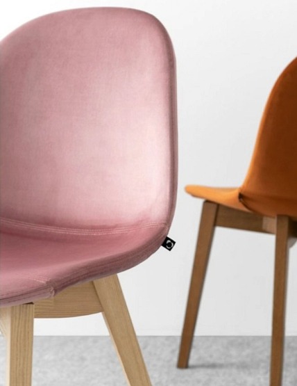 Jídelní židle Academy, dřevo, látka, CB1665-MAT