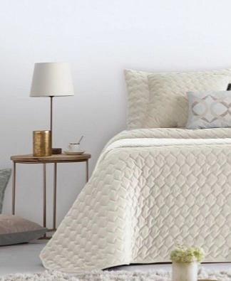 Přehoz na postel Naroa Ivory, slonová kost