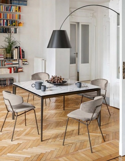 Jídelní židle Sophia, kov, variabilní potah, CS1890-MTO