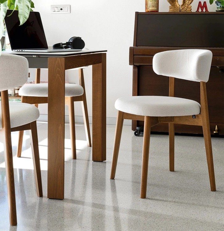 Rozkládací stůl Eminence, sklokeramika/dřevo CB4724-R