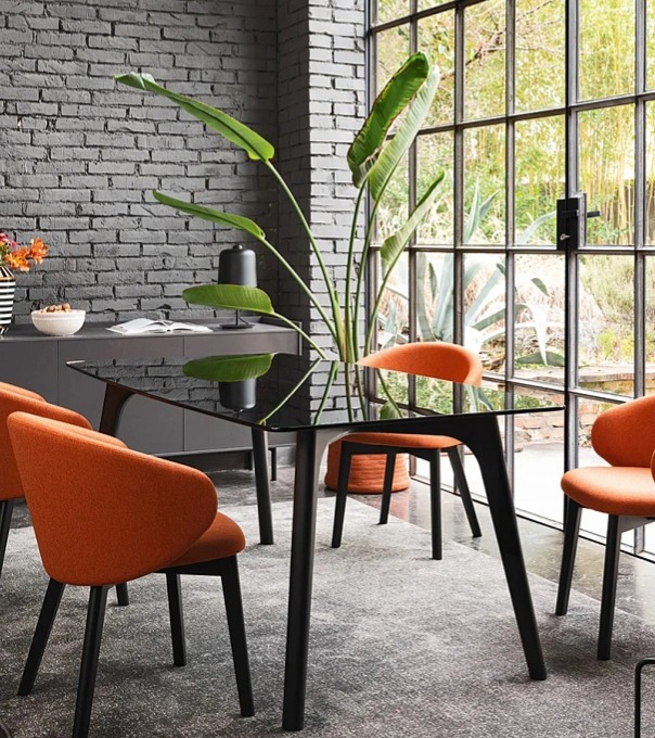 Stůl Pod, dřevo/sklo, CB4862-FB