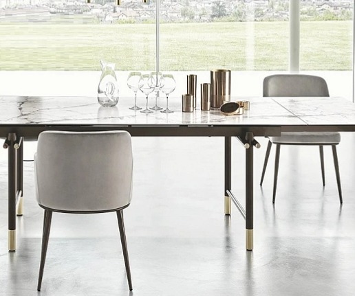 Jídelní židle Foyer, kov, variabilní potah, CS1896-MTO