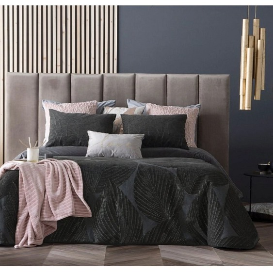 Přehoz na postel Level Black, černý