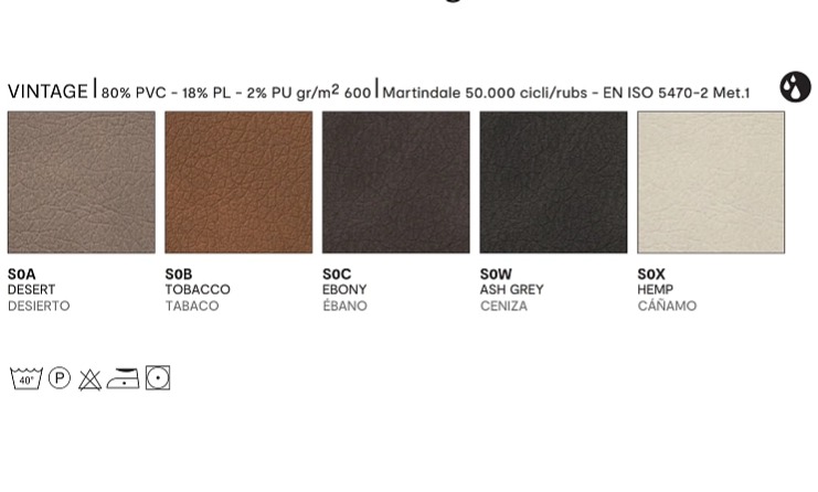 Jídelní židle Academy, kov, umělá kůže Vintage, CB1663-V