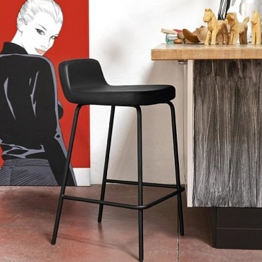 Barová židle Riley, kov, výška sedu 65 cm, CB2110