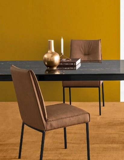 Židle Romy, kov, umělá kůže, CS1908-V