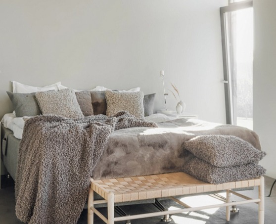 Povlak na polštář Ulli Ivory, 45x45 cm, slonová kost