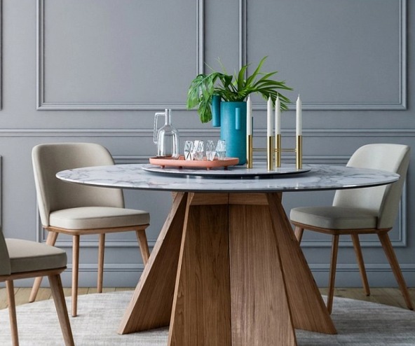 Jídelní židle Foyer, dřevo, látka, CS1888