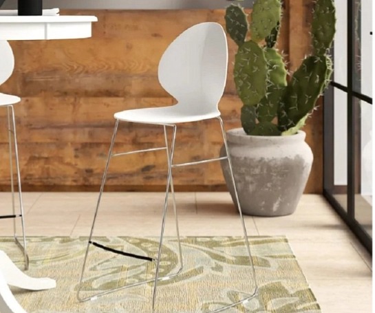 Barová židle Basil, kov, plast, CS1354