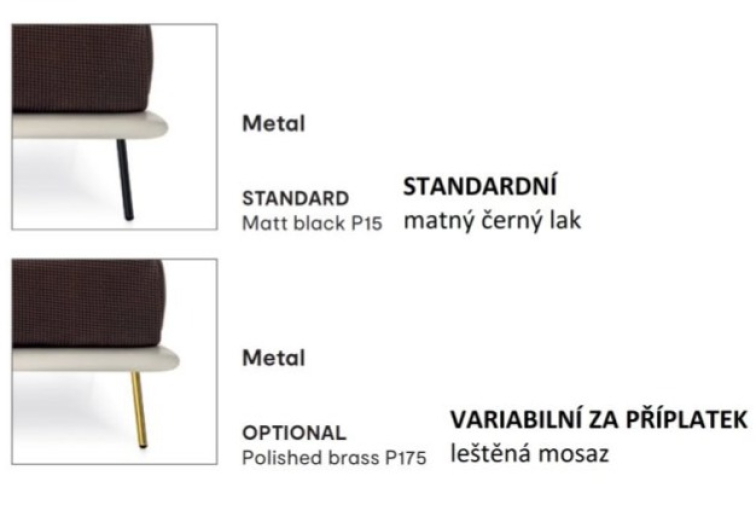 Vzdušná postel Le Marais, látka, kůže, CS6097