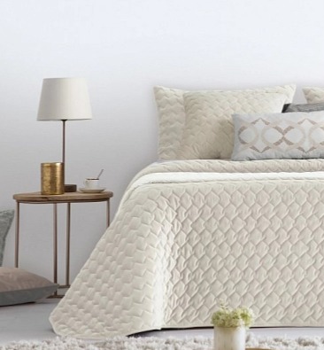 Přehoz na postel Naroa Ivory, slonová kost