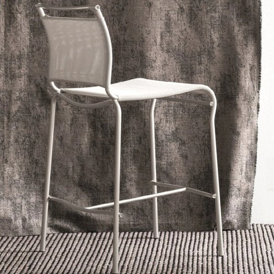 Barová židle Air, kov, síť, v.sedu 65 cm, CB57
