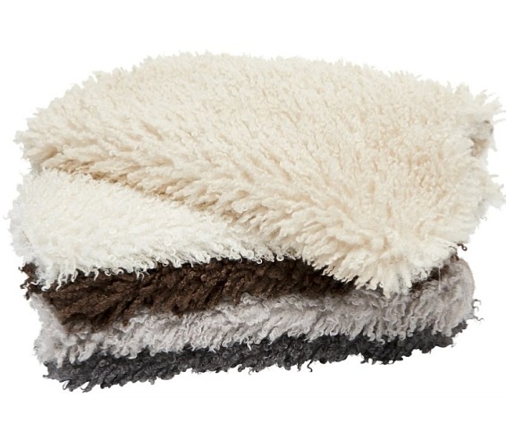 Umělá kožešina Wooly Ivory, 60x90 cm, slonová kost