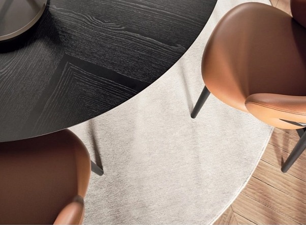 Kulatý stůl Sandy, intarzovaná dýha, Ø140 cm, CS4156-FD 140