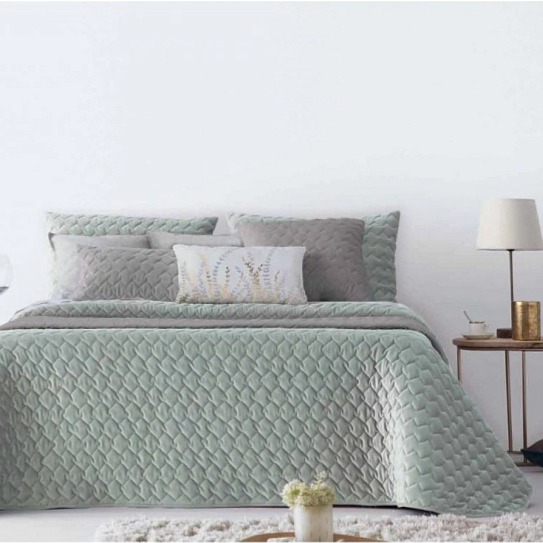 Přehoz na postel Naroa Verde, zelenkavý