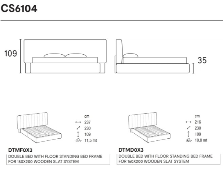 Elegantní postel Kilian, čalouněná, CS6104