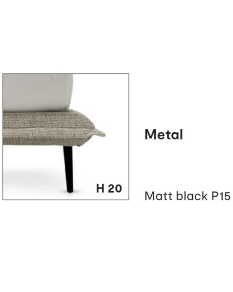 Čalouněná postel Fluff, látka, kůže, CS6087