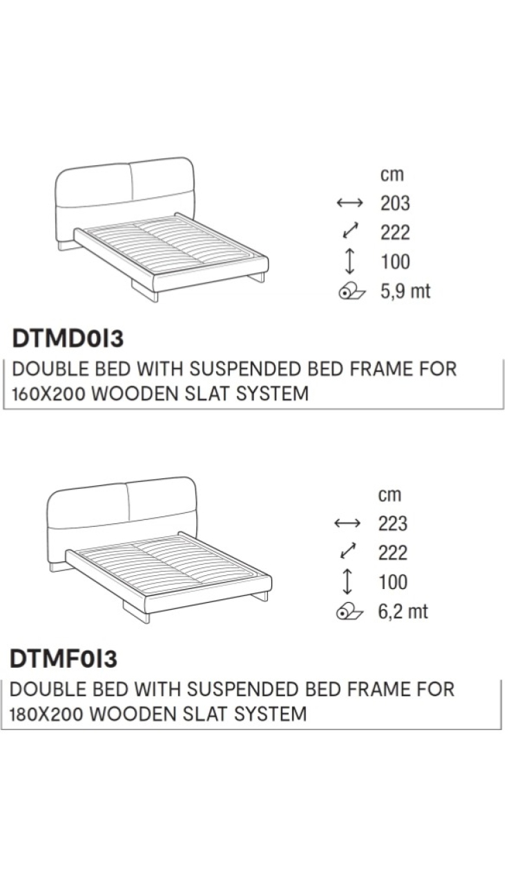 Elegantní postel Kilian Round, vysoké nohy, CS6107