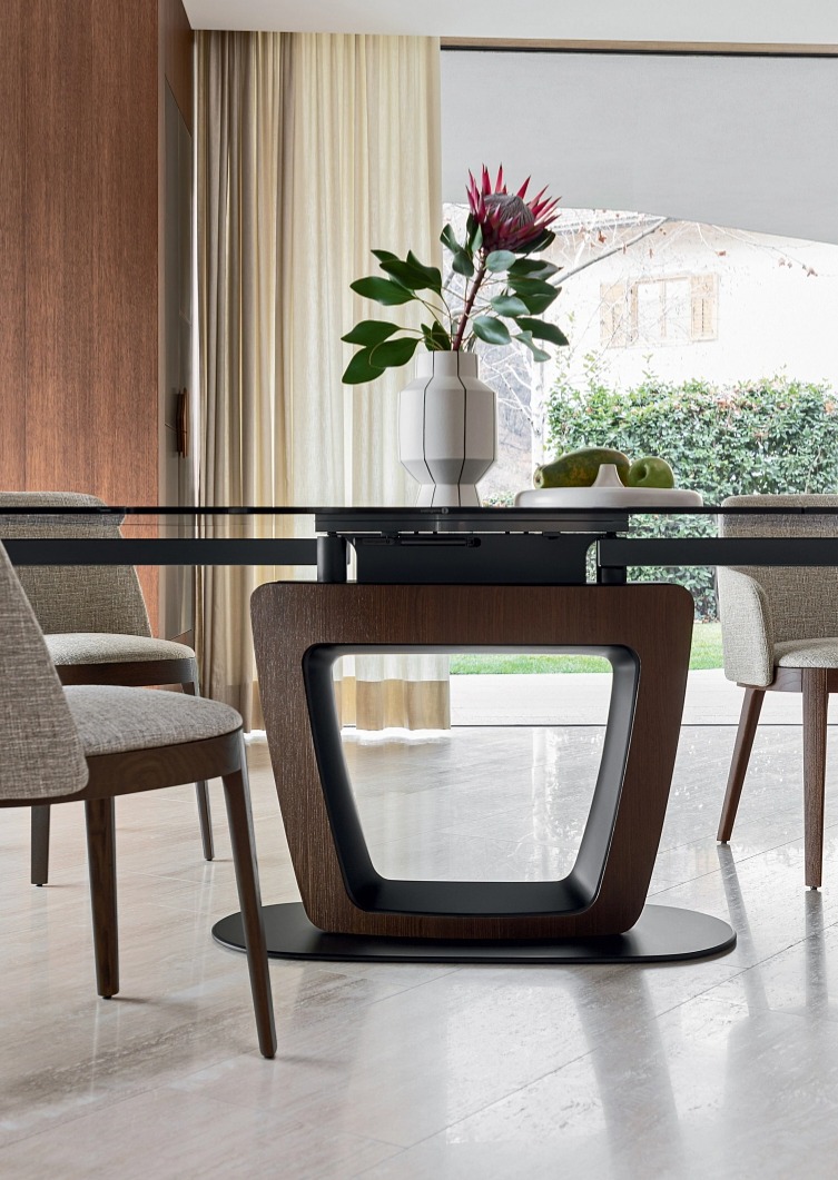 Oválný stůl Orbital, sklokeramika, 263x108 cm, CS4145-FS 260