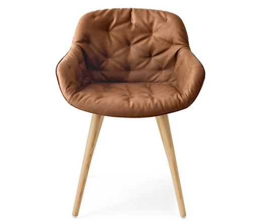 Křeslo Igloo Soft, židle, dřevo, variabilní potah, CS1841-MTO