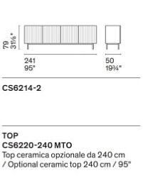 Komoda Stripes, 241 cm, CS6214-2