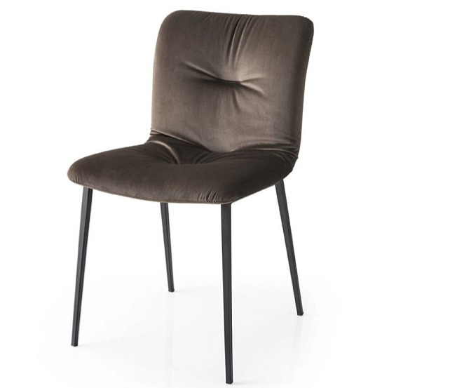 Čalouněné židle Annie Soft Metal, samet, CS1848