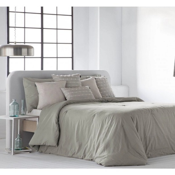 Přehoz na postel Bali Lino, lněný, sada se 2 povlaky na polštáře 70x50 cm