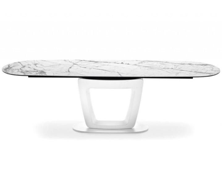 Rozkládací stůl Orbital, sklokeramika, 165(263)x105 cm, CS4145-S 165