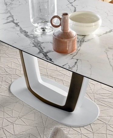 Oválný stůl Orbital, sklokeramika, 263x108 cm, CS4145-FS 260