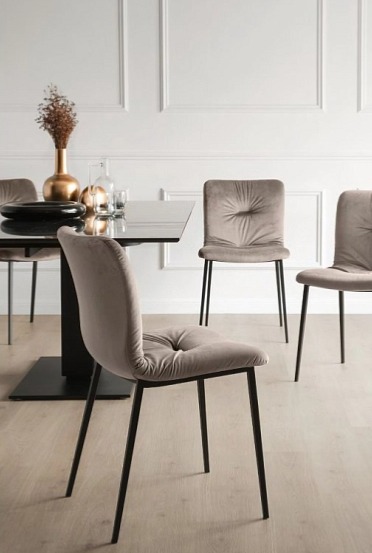 Čalouněná židle Annie Soft Vintage, kov, kůže, CS1848-V