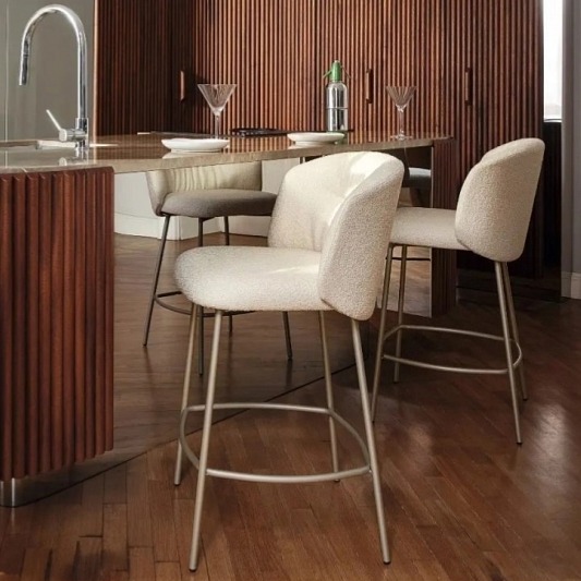 Barová židle s područkami Sweel, kov, CS2214