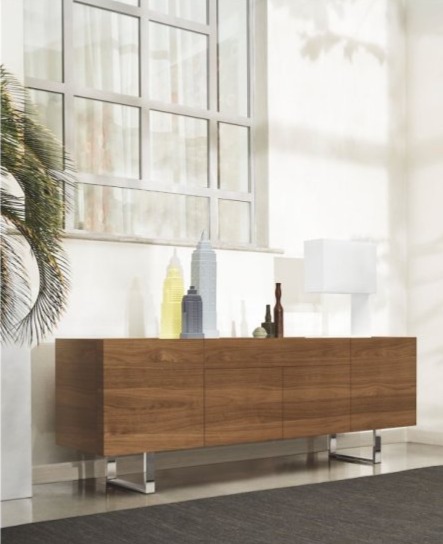 Dřevená komoda Horizon, 4 dveře, zásuvka, CS6017-1A