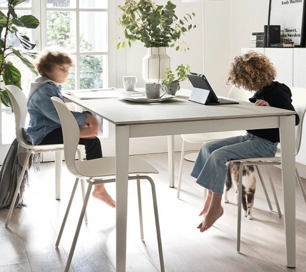 Rozkládací stůl Artic, sklokeramika, 160(210)x90 cm, CB4855-R 160 A