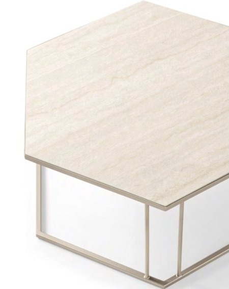 Šestihranný stolek Renee, 80x69 cm, CS5133-EX