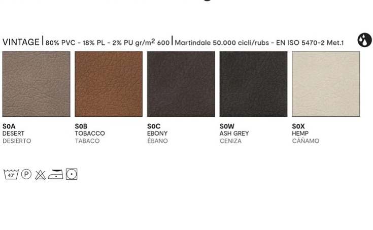 Jídelní židle Aida Soft, umělá kůže Vintage, CS1452-V