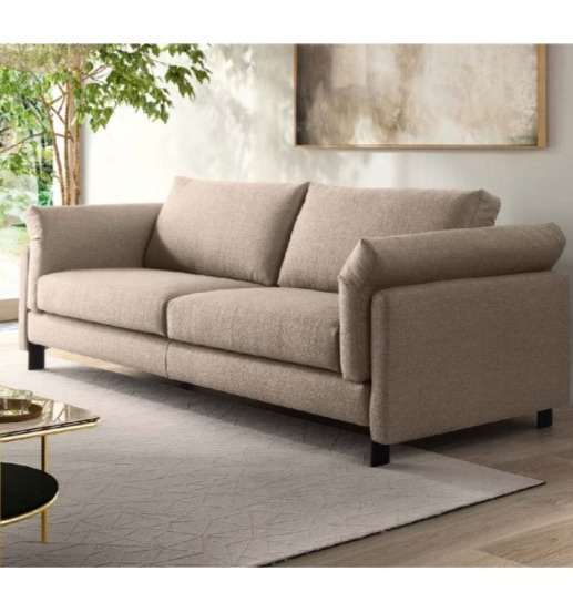 Útulná pohovka Meridien, látka, kůže, 316x167cm, CS3411